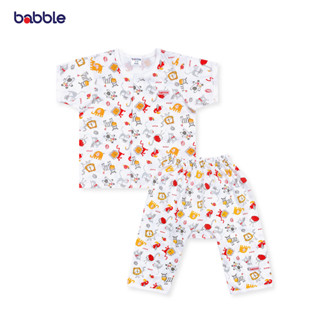 [ขายดี] BABBLE ชุดนอนเด็ก ชุดเซตเด็ก อายุ 6 เดือน ถึง 7 ปี เสื้อแขนสั้น กางเกงขายาว (3 ลายให้เลือก) (SP002) (BSP)