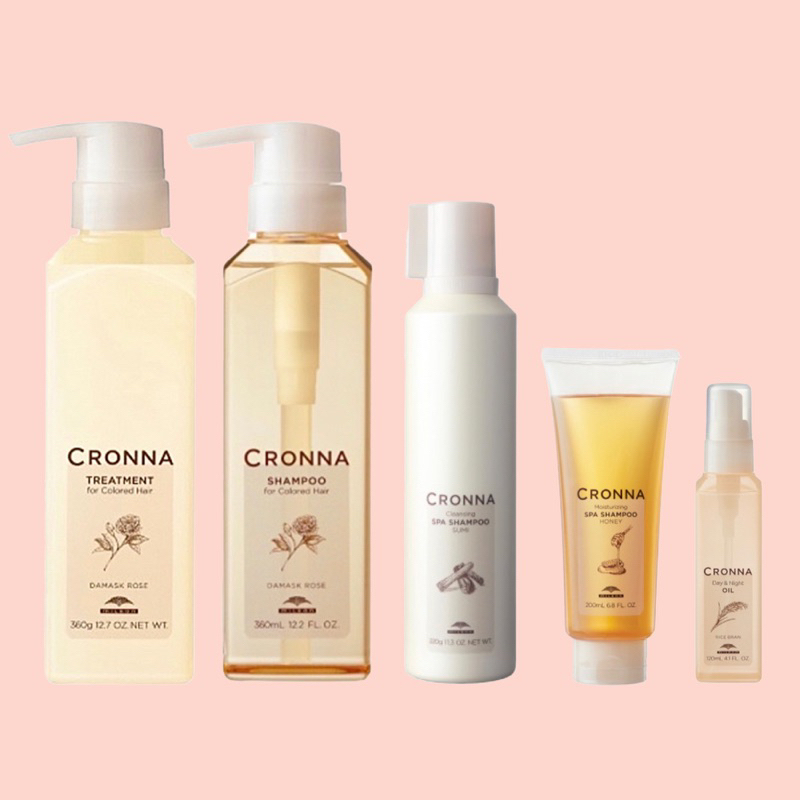 Milbon cronna for colored hair 120 200 320 360 ml.แชมพู ทรีทเม้น เซรั่ม ดูแลเส้นผมสารสกัดธรรมชาติ