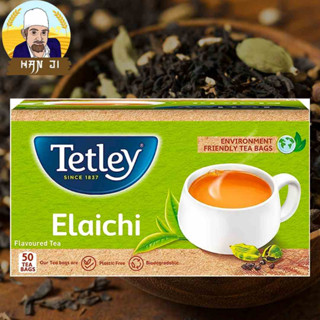 Tetley Tea Bag Elaichi Cardamom Ginger 50 Tea Bag ถุงชา ขิง กระวาน 50 ถุง