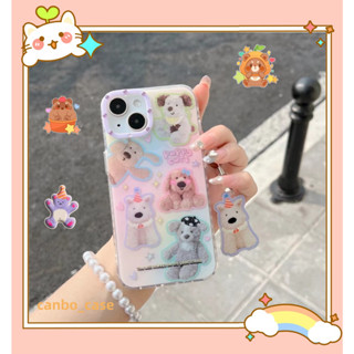 🎁ส่งของขวัญ🎁เคสไอโฟน สำหรับ 11 14 for iPhone Case 13 12 Pro Max น่ารัก การ์ตูน หมีน้อย กันกระแทก เคสนิ่ม เคสโทรศัพท์