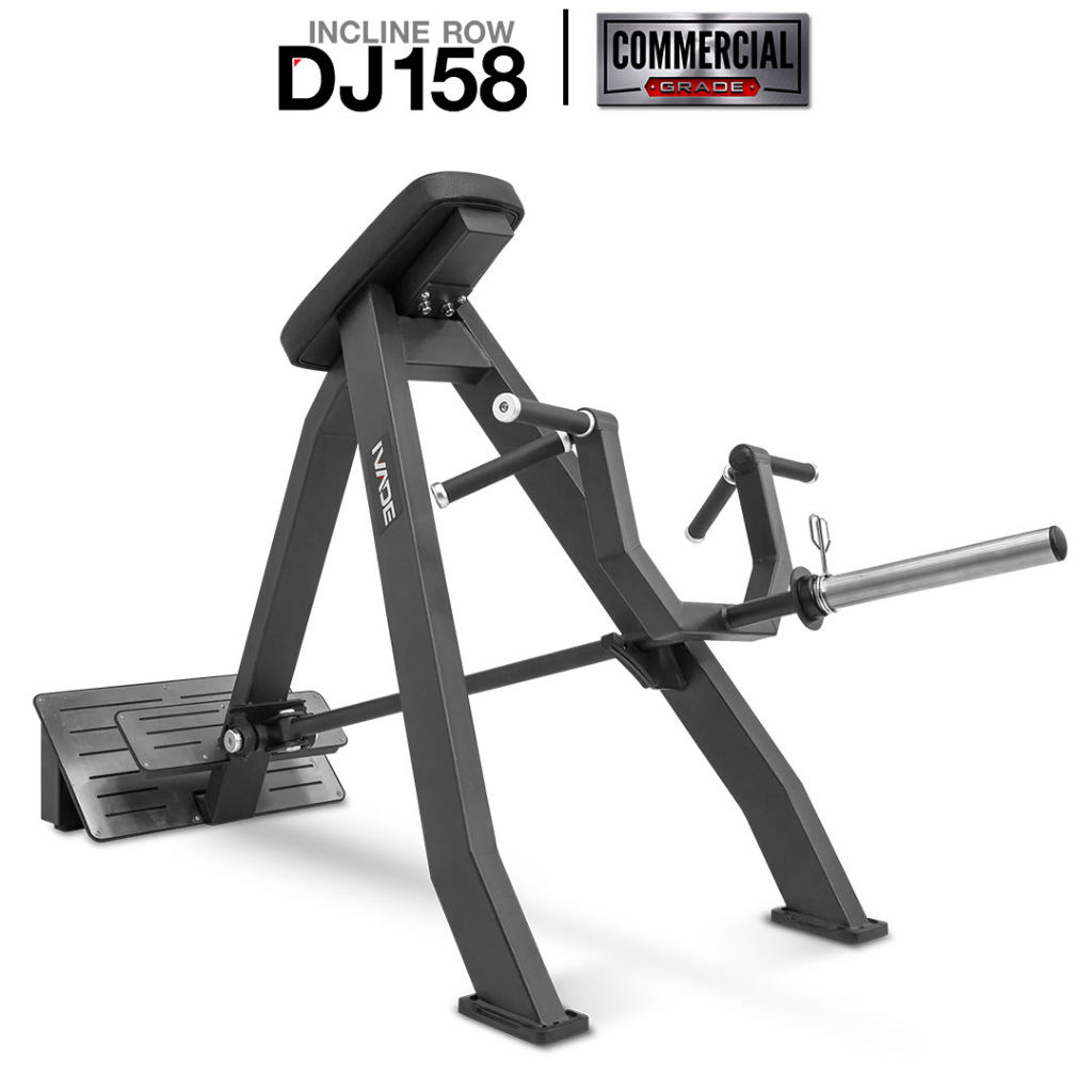 [ใส่โค้ด IRON1200Y ลด 1200] เครื่องเล่นหลัง Incline Row DJ158 (Commercial Grade)