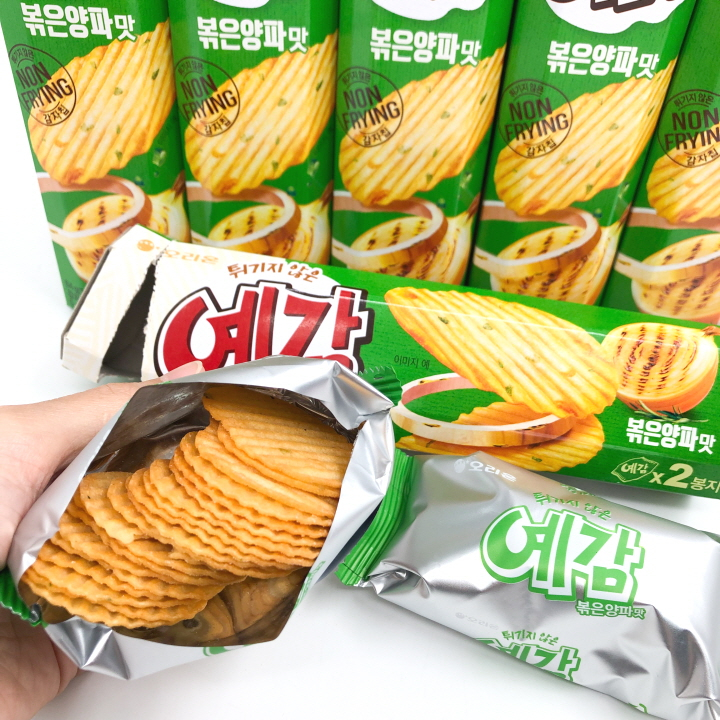 ขนมเกาหลี มันฝรั่งอบกรอบแบบแผ่น รสดั้งเดิม Orion Potato Chip Original 64g Non-Frying 예감 ราคา ถูกที่สุด ดีลบีเคเค แกลเลอรีภาพที่ 6