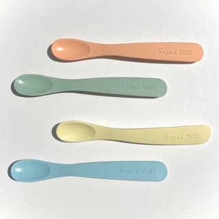 ช้อนซิลิโคน 6m+ foodie's start spoon ช้อนป้อนข้าวเด็ก 🥄 grandmom (แกรนด์มัม)