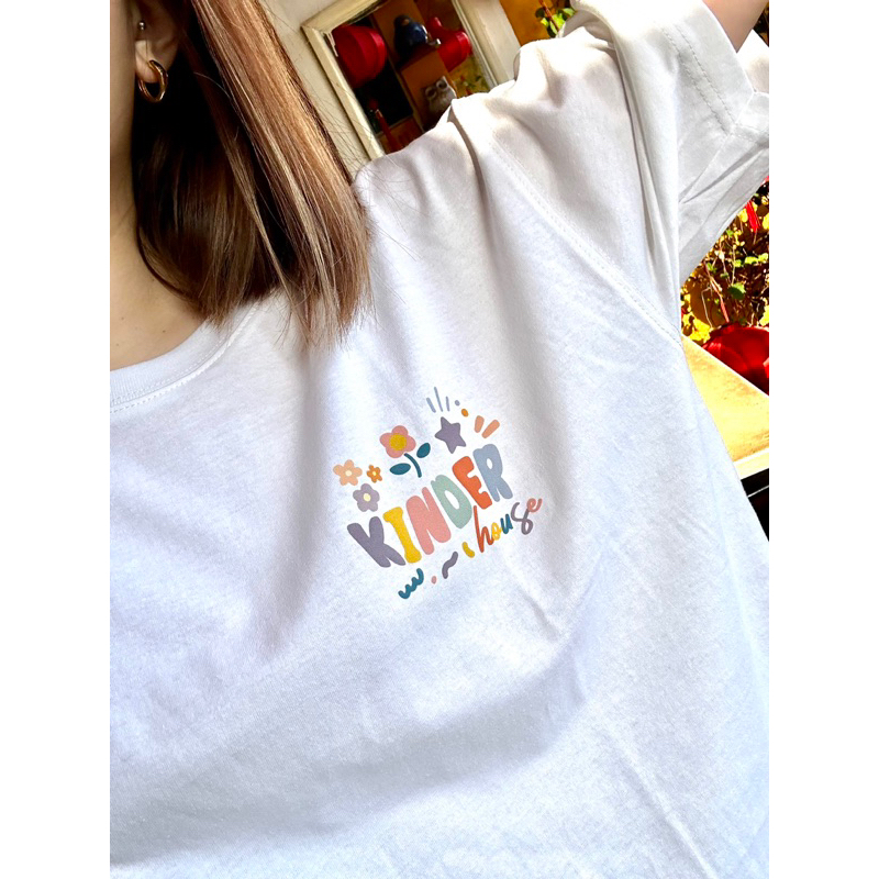 kinder t-shirt - white