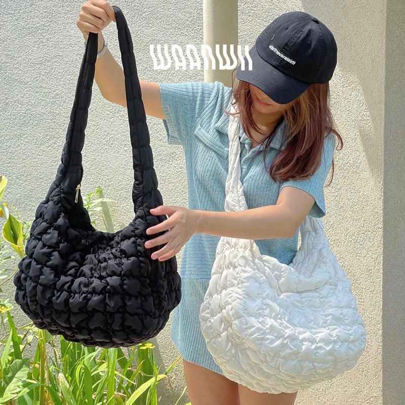 💭Fuffy Bags💭กระเป๋าผ้าบุ นุ่มนิ่ม น่ารักมากค่า ใบใหญ่ จุของได้เยอะ