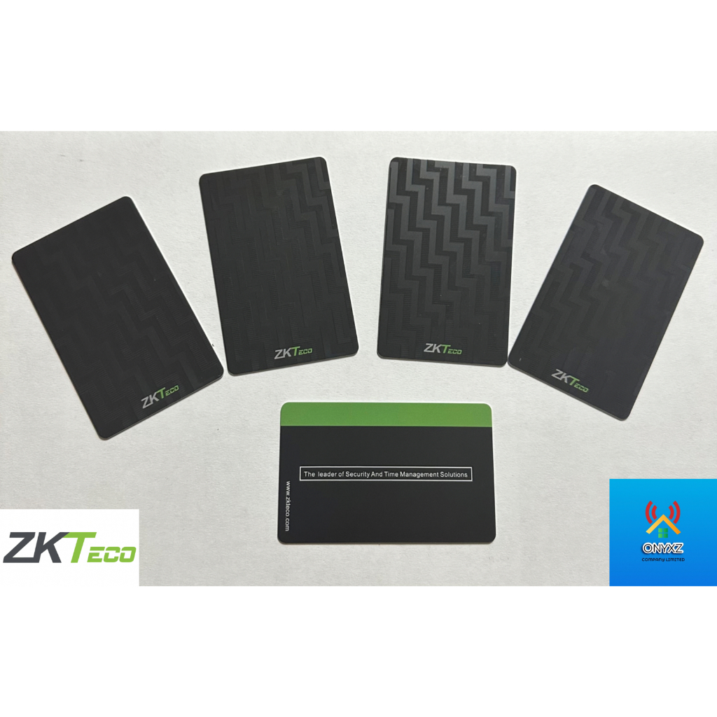 🌟NEW🌟 BLACK CARD บัตรคีย์การ์ด ID  Proximity Card ( ID Card ) ความถี่ 125 kHz ขนาด 0.8 ของ ZKTeco
