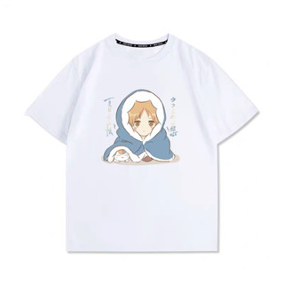 夏目友人帳 Natsume friend account อะนิเมะครูแมวฤดูร้อนใหม่คู่แขนสั้นเสื้อยืดผู้ชายผ้าฝ้ายแท้แฟชั่น