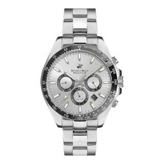 Beverly Hills Polo BP3127X.330 นาฬิกาข้อมือผู้ชาย Chronograph สายสแตนเลส Silver