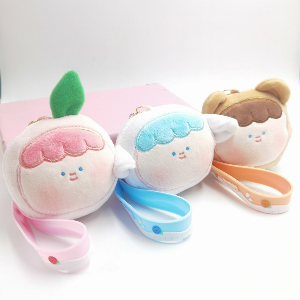🔥พร้อมส่งจากไทย🔥พวงกุญแจ จี้ตุ๊กตาการ์ตูนผลไม้น่ารัก ผ้ากํามะหยี่ขนนิ่ม บรรเทาความเครียด สําหรับห้อยกระเป๋าหรือห้อยกุญแจ