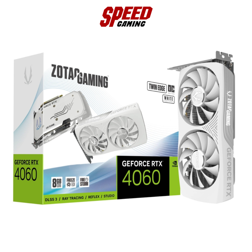 ZOTAC GAMING GeForce RTX 4060 8GB Twin Edge OC White Edition (การ์ดจอ) / By Speed Gaming