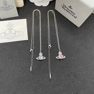 vivienne westwood ariella pendent necklace สร้อยคอเพชร วิเวียน อะไหล่เงิน ปรับความยาวได้ มีให้เลือก 2 สี