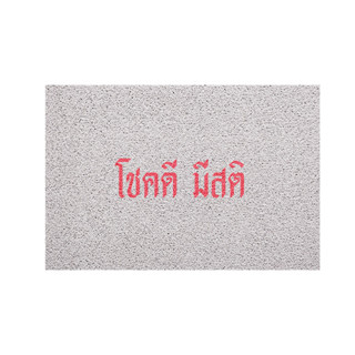 [MT01-00000002] พรม พรมเช็ดเท้า พรมดักฝุ่น ลาย โชคดีมีสติ ขนาด 40x60 ซม