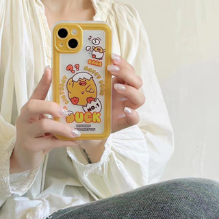 ✨สไตล์ใหม่✨เคสไอโฟน 14 Pro Max  เคส for 11 12 13 Pro Max เคสพกพาสะดวก duck กระเป๋าหนัง เป็ด iPhone 13 Case เคสกันกระแทก