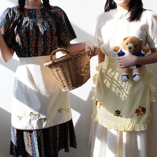 🇰🇷1537oohlala / APRON / ผ้ากันเปื้อนดีไซน์สไลต์วินเทจ