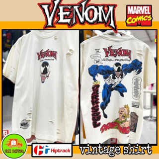 เสื้อMarvel ลาย Vanom สีขาว ฟอกเฟด ( HP-032 )