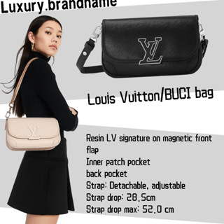 หลุยส์วิตตอง กระเป๋า Louis Vuitton/BUCI/กระเป๋าสุภาพสตรี/กระเป๋า Messenger/กระเป๋าสะพาย