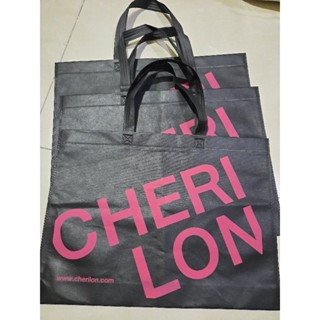 ถุงผ้าลิขสิทธิ์แท้100%CHERILONขายชุดละ2ใบขนาดก×ส18×14นิ้วของใหม่มือ1 สวยงามไม่ซ้ำใคร