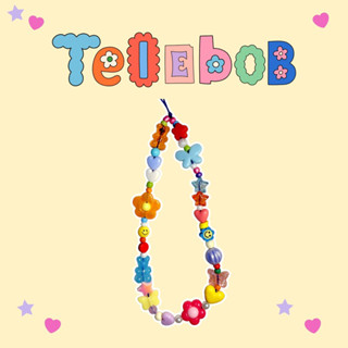 Telebob ✨🧸🌷สายคล้อง,ที่ห้อยมือถือ พร้อมส่ง ลายดอกไม้น่ารัก หลากสี สไตล์เกาหลี ถูกที่สุด Casetify,skinnydip