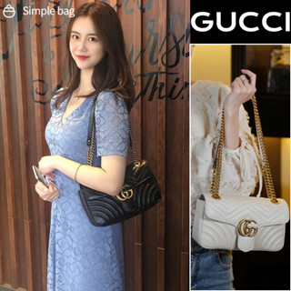 GUCCI GG MARMONT SMALL MATELASSÉ SHOULDER BAG