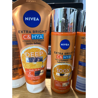 Nivea นีเวีย เอ็กซ์ตร้า ไบรท์ ซี แอนด์ ไฮยา วิตามิน เอสเซ็นท์วอเตอร์100มล.