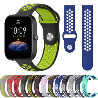 สาย 20 mm / 22 mm. Amazfit / Redmi / Samsung / Huawei / Garmin ซิลิโคนนิ่ม.(หมุดล็อค)