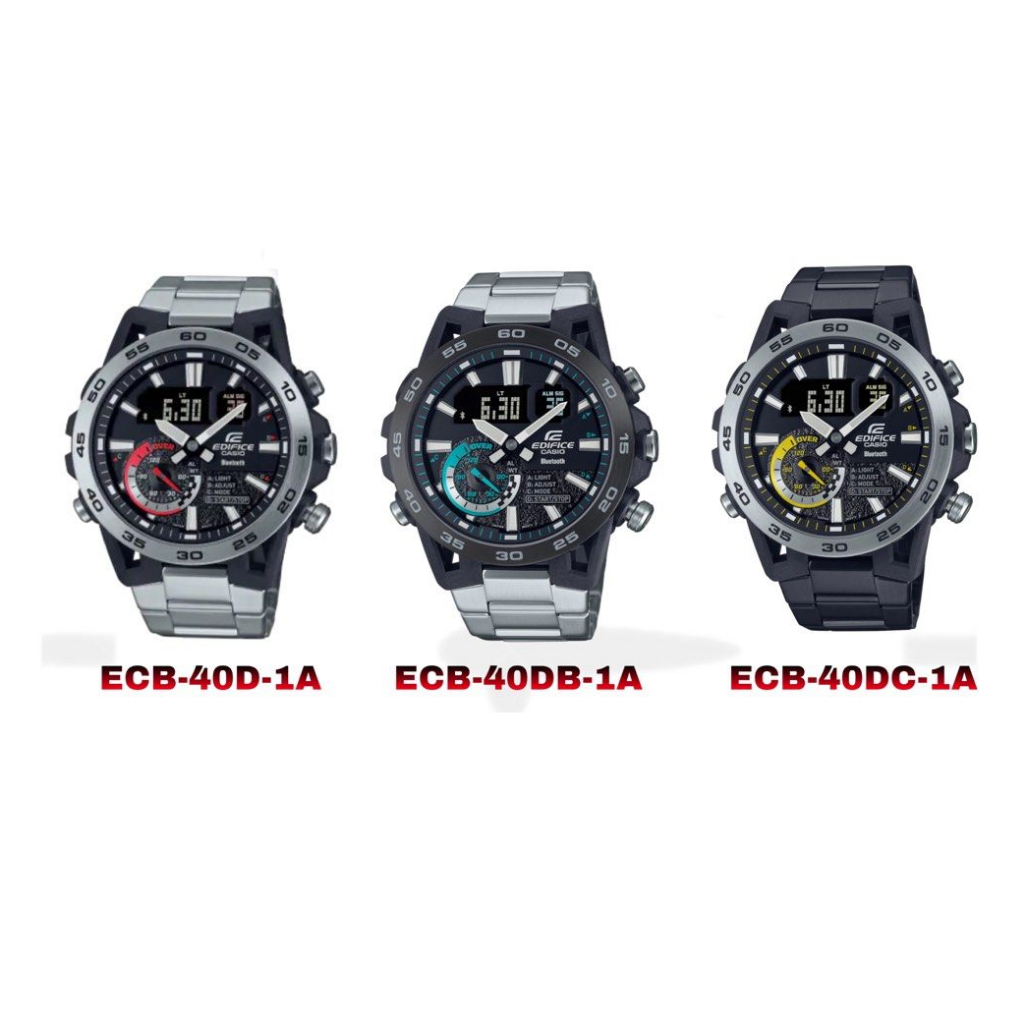 นาฬิกา Casio Edifice รุ่น ECB-40D-1A ,ECB-90DB-1A ,ECB-90DC-1A นาฬิกาข้อมือผู้ชายเชื่อมต่อ Bluetooth ของแท้ 100% ประกันศูนย์ CMG