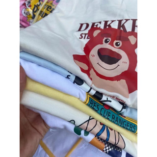 🚚 พร้อมส่ง 🚚เสื้อยืดแฟชั่น เสื้อยืด ลายการ์ตูน งานสวย  นำเข้าเอง งานดี 🍟