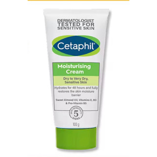 Cetaphil Moisturizing Cream 100 G (ของแท้จากบริษัทหมดอายุ 08/2025) เซตาฟิล มอยส์เจอไรซิ่งครีม 100 กรัม