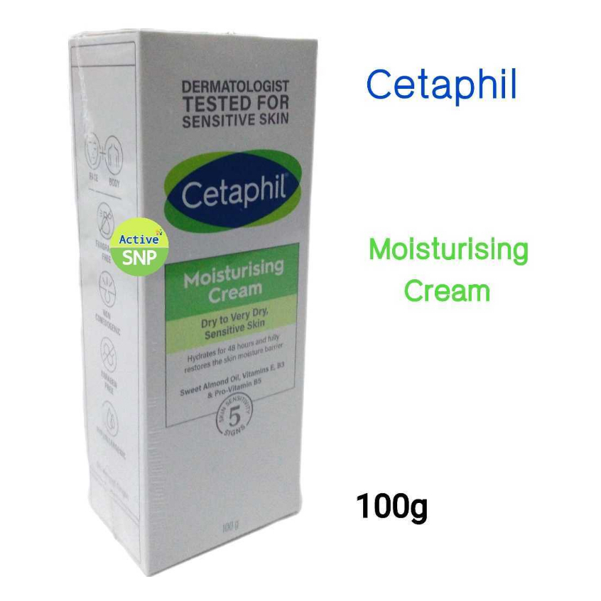 (ใหม่!!) Cetaphil Moisturizing Cream 100g ให้ความชุ่มชื้นอย่างเข้มข้นตลอด 24 ชั่วโมง