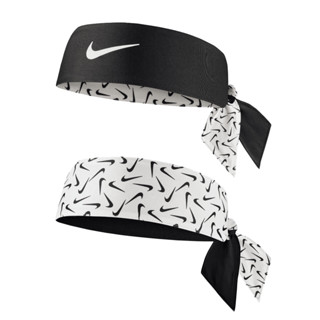 Nike ผ้าคาดศีรษะ Dri-FIT Head Tie 3.0 Reversible Printed | White/Black/White ( N.100.3620.189 )