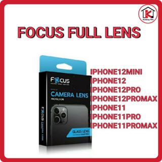 Focus กระจกติดเลนส์กล้อง Full Lens IP12PROMAX/IPhons12/IPhone12Pro/IPhone11/IPhone11Pro/IPhone11Promax