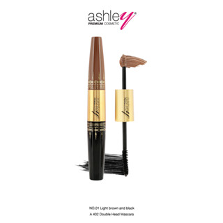 Ashley Double Head Mascara มาสคาร่าขนตาพร้อมมาสคาร่าคิ้ว A 402