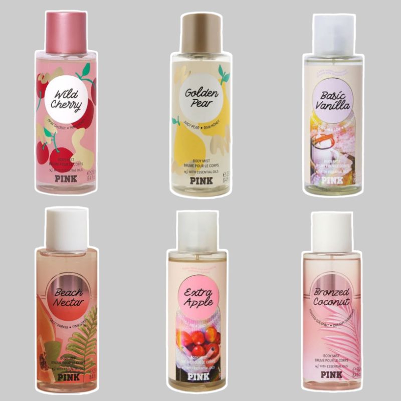 body mist น้ำหอม Victoria secret (ของแท้100%ชอปไทย) คอลเลคชั่น pink ขนาด 250 ml. หอมทุกกลิ่น