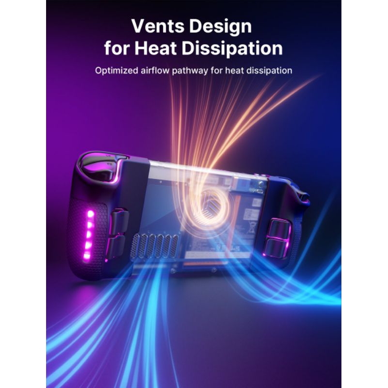 JSAUXTransparent Back Plate for Steam Deck , Steam Deck Oled PC0106 RGB