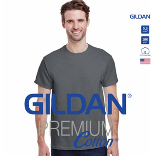 GILDAN® พรีเมี่ยม เสื้อยืดแขนสั้น - เทาชาโคว 42C