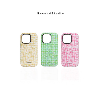 เคสไอโฟน Second studio ลายผ้าตาราง🎗️แท้💯 | Second studio case iphone
