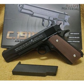 อัดลมเหล็กเเรงๆๆๆ C1911A จาก1299บาทพิเศษเพียง 799บ.ช่องคัดปลอกเปิดได้ ง้างนก บอดี้เหล็ก แม็กเหล็ก