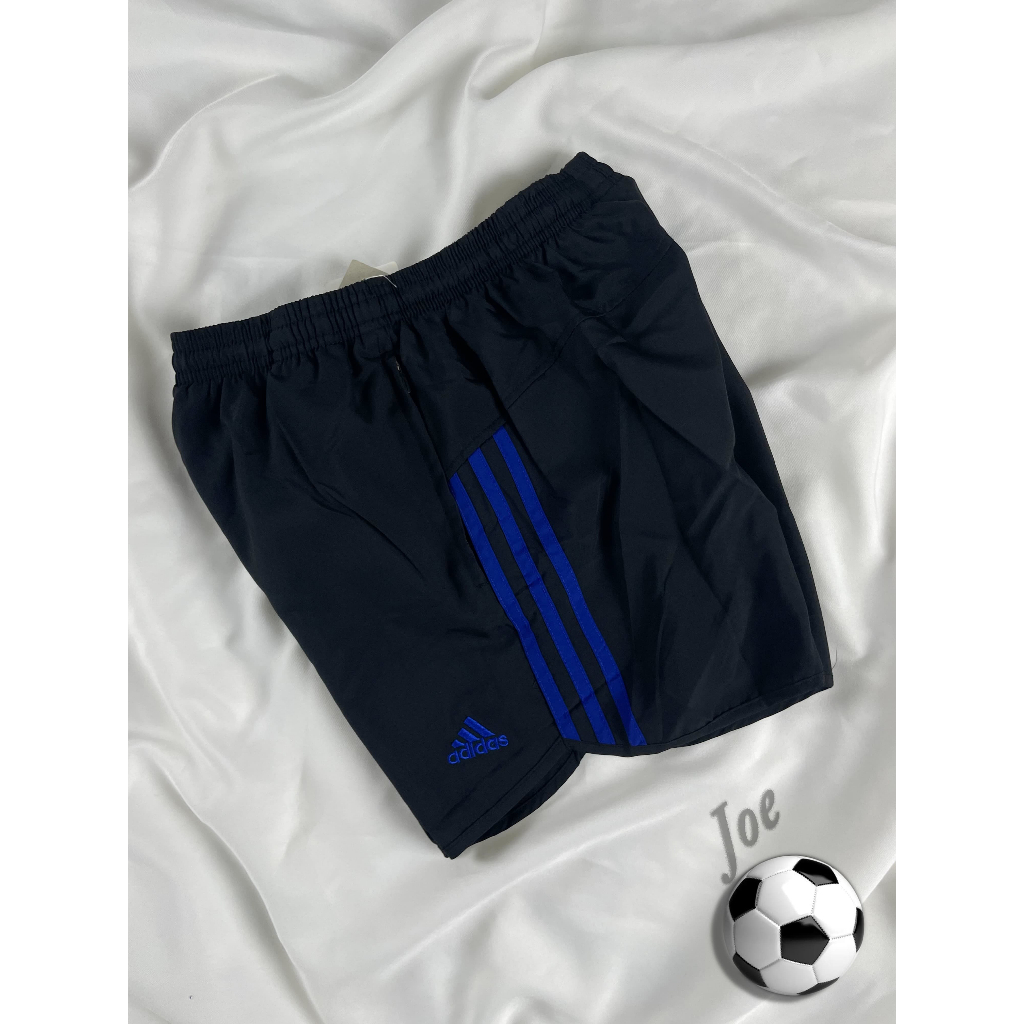 กางเกงออกกำลังกาย กางเกงกีฬาผู้ชาย ขาสั้น Adi. (Pocket, Black wt. Blue)