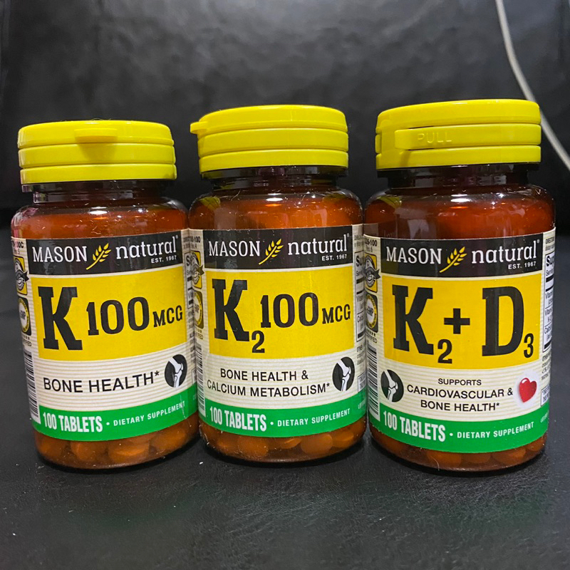 Mason Natural รวมวิตามิน เค vitamin K/K2/K2+D3