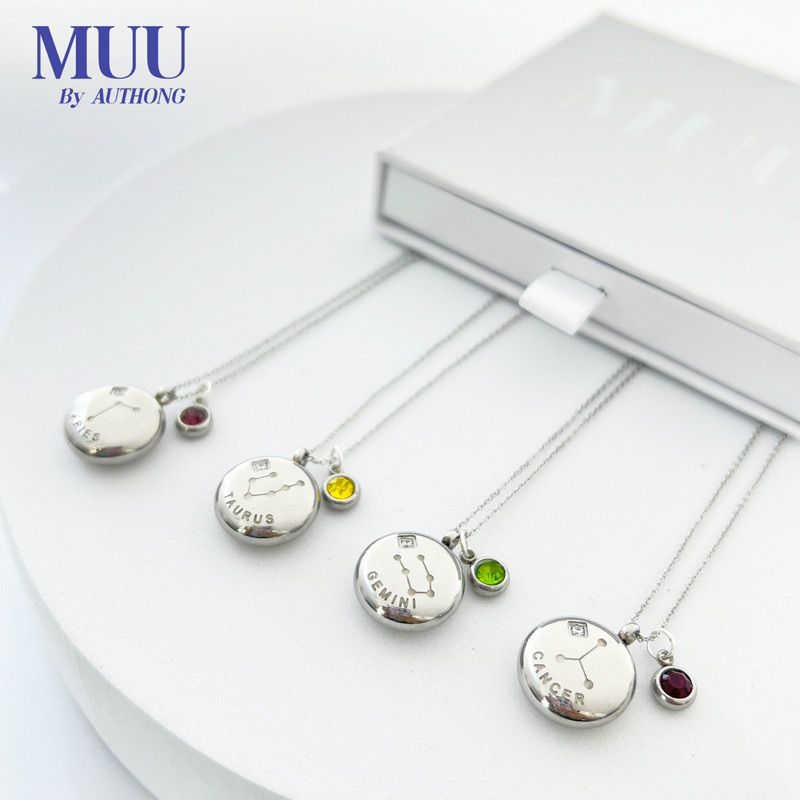 สร้อยพร้อมจี้ 12กลุ่มดาวจักรราศี Collection “Zodiac Constellation ”