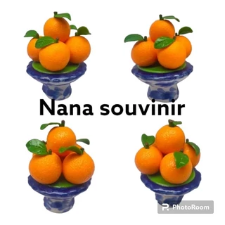 พานดินปั้น​ ผลไม้มงคล​ ถวายพระพิฆเนศ สินค้าพร้อมส่ง สินค้าตรงปก