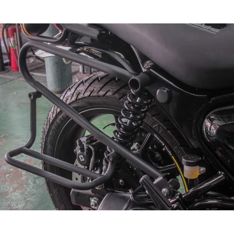 แร็คข้างแบบมีฐาน (สามารถถอดฐานออกได้) สำหรับ Royal Enfield Hunter 350