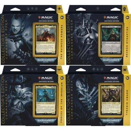 Magic the Gathering MTG : Commander deck Warhammer40k collector edition (Set of 4)