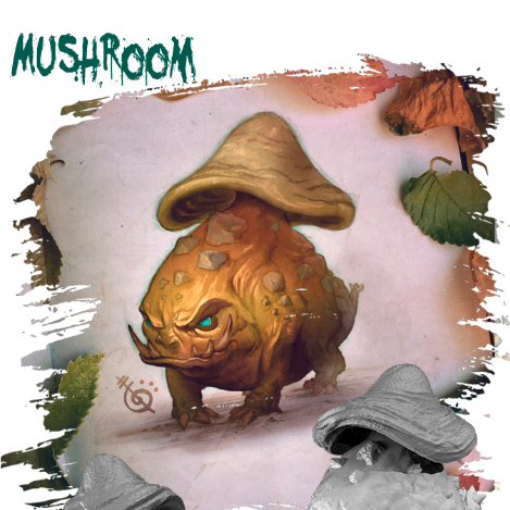 MUSHROOM | 75mm scaleจัดส่งได้ใน1-3วัน