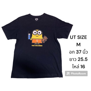 🇯🇵เสื้อยืดUT UNIQLO มินเนี่ยน ยูนิโคล่ size M