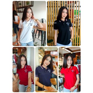 เสื้อยืด โปโล คอปก CC-OO ผู้หญิง ผ้าจุติ(S M L XL) Polo Women No.03#พร้อมส่ง