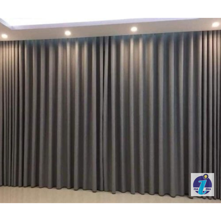 แนะนำ ผ้าม่าน ผ้าม่านกั้นห้อง 2-3เมตร ใช้กันแอร์ได้ โทนสีเทาเจาะตาไก่สำเร็จรูป เนื้อผ้าหนากันแสง UV แถมสายรวบ ราคาพิเศษ มีเก็บเงินปลายทาง