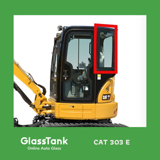 กระจกบานข้างแคท CAT 303E กระจกแม็คโคร