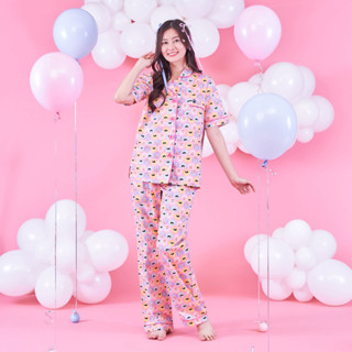 PAUL FRANK ชุดนอนขายาว WOMENS SS SWEET BUNNY PANTS SET