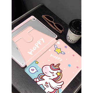 for เคสไอแพดหลังใส มีที่ใส่ปากกา pro11 gen6/7/8/9/10 9 7 10 9 2016/17/22/19/21 เจน10 2 air1/2/3/4/5  องศา Ipad Case 5534